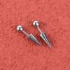 Punk Damen Runde Kugel Herren Mode Schmuck Piercing Ohrringe Ohrstecker Titanstahl