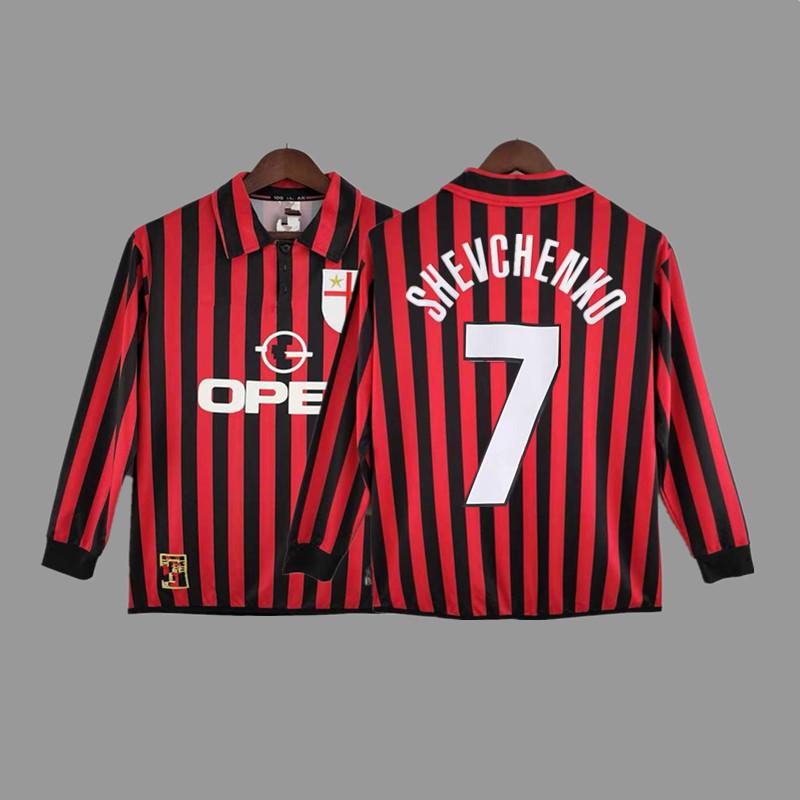 AC vintage jersey football jersey Maldini Tonali Ibka Piatek Shevchenko jersey