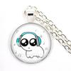 TBH Autism Creature Yippies Creative Funny Yippee Meme Cartoon Glass Cabochon Pendant Necklace Charm Jewelry Gift Jewelry