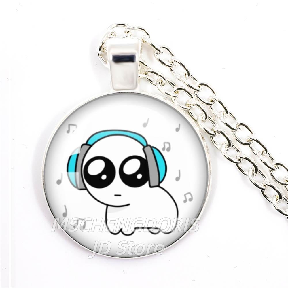 TBH Autism Creature Yippies Creative Funny Yippee Meme Cartoon Glass Cabochon Pendant Necklace Charm Jewelry Gift Jewelry