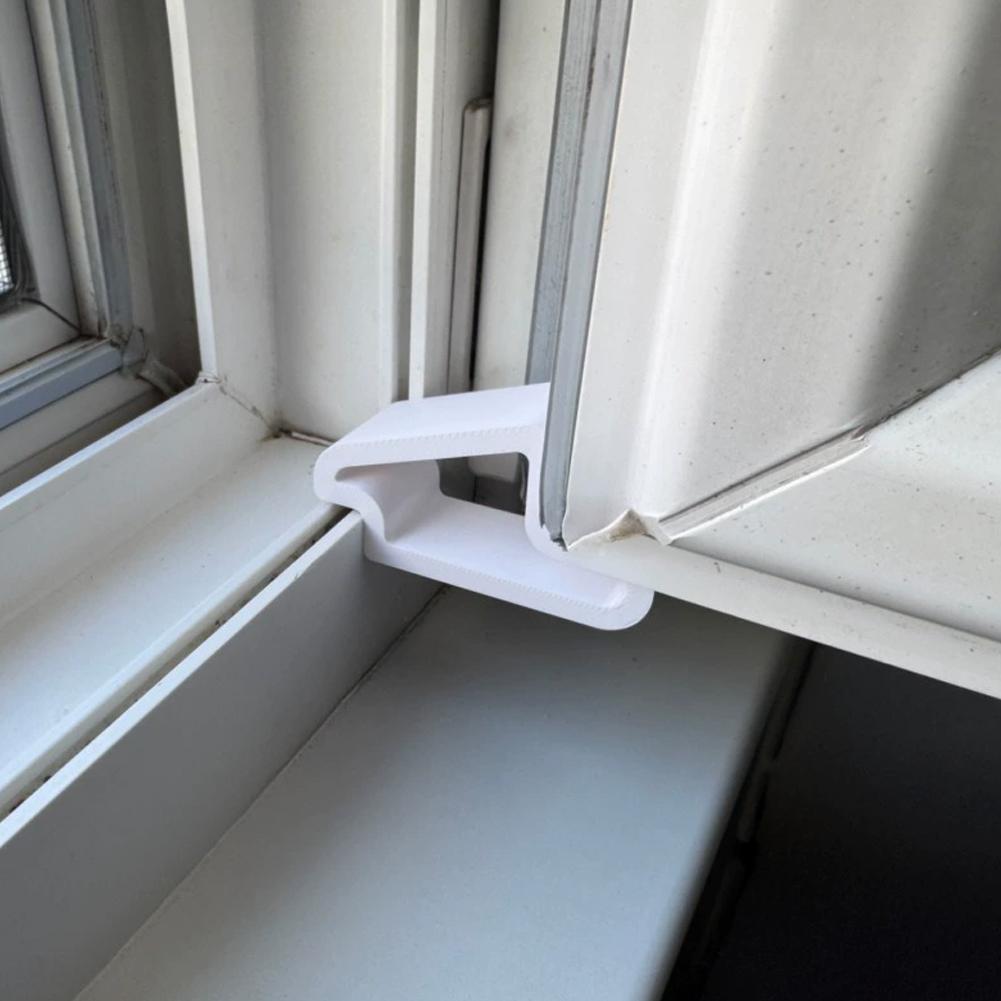2Pcs Window Stopper Plastic Sliding Door Track Lock Child Safety Ventilation Guard For Home Kitchen Security Window Restrictor