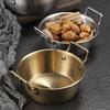 Korean Double Ear Stainless Steel Bowl Rice Wine Salad Snack Fruit Bowls Tableware Sauce Dishes Food Plate Kitchen Utensils