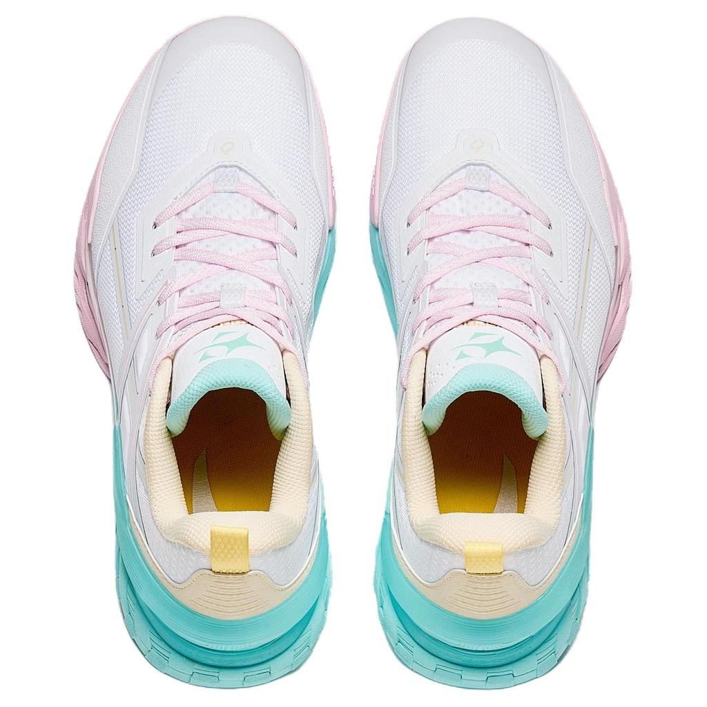 Nové basketbalové boty Anta s odpružením, protiskluzové, proti převrácení, nízký svršek, pánské, bílé 912541602Q-3