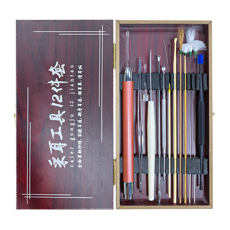 9/1120PCS Ear Picking Tool Set Goose Feather Stick Ear Scoop EarCanal Massage EarCanal Cleaning Ear Picking Tool EarScoop