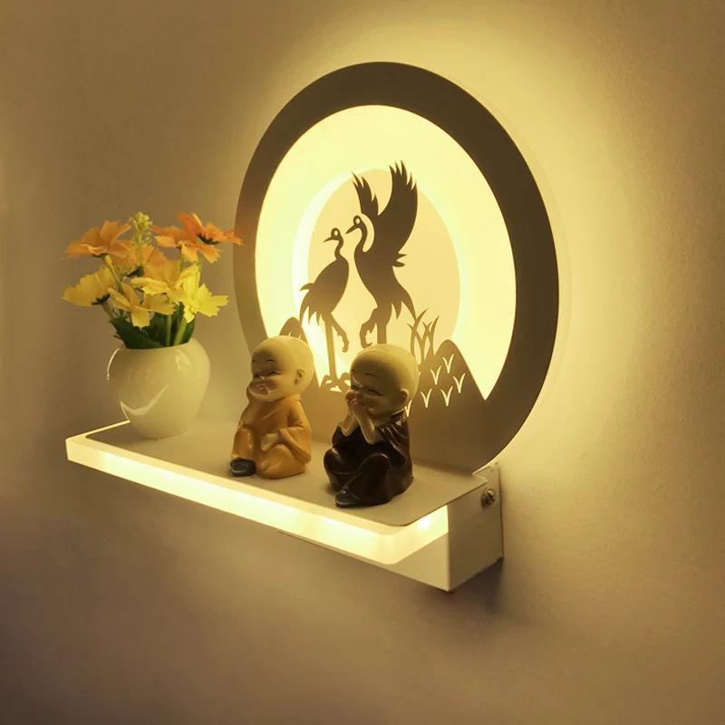 Modern Simple Warm Bedroom Bedside LED Lamp Creative Living Room Corridor Decorative Children's Led Wall Light  ZM1024