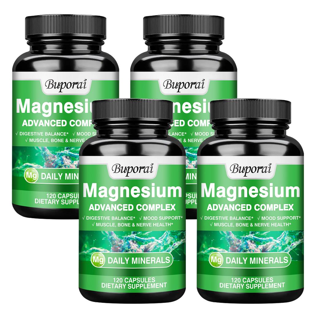 Highly Absorbable Magnesium Complex Supplement, Containing a Mixture of Magnesium Oxide and Magnesium Citrate, for Nutritional Supplementation.