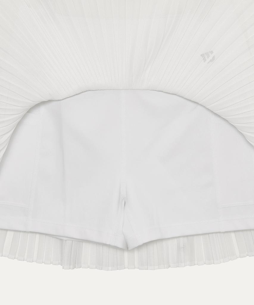Wilseun Downtown Mesh Pleated Skirt W (2 Colors)