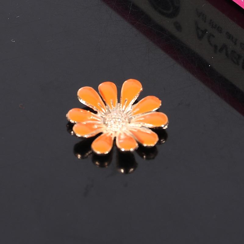 Engood 100Pcs Daisy Rhinestone Vintage Sewing Trim & Embellishments Craft Buttons Hair Buckles Wedding Button DIY Accessories