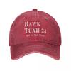 Hawk Tuah 24 Spit On That Thang Unisex Women Baseball Caps Hawks Distressed Washed Caps Hat Vintage Outdoor Summer Headwear