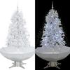 VidaXL Snowy Christmas Tree with Umbrella Base Artificial Christmas Tree Tree Christmas Decoration Living Room Living Room 284336
