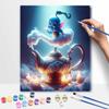 Disney Magic Genie Teapot DIY Oil Painting Kits Hand Painting Home Decor Craft Gift Ideas for Adults Wall Art Painting Canvas Set