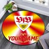 Custom Name,VfB pattern round rug,Carpet Rug for Living Room Bedroom Playroom ,Non-slip Floor Mat,Holiday Gifts and Birthday Gifts.