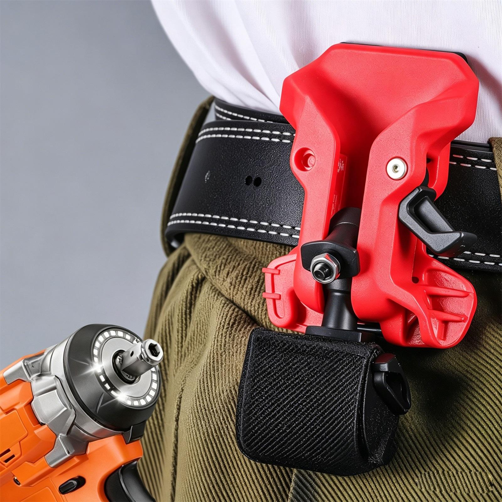 

Portable Waist Clip For Power Tools, Electrician s Belt, Quick-access Metal Waist Clip one size