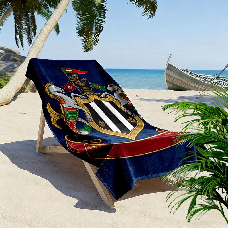Ehre des Erbes: Emblem Tradition Strandtuch weich Tragbar für Reisen Saugfähiges Badetuch schnell trocknendes Badetuch Outdoor Pooltuch Mode Strand