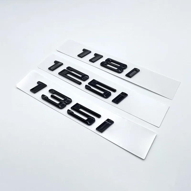 116i 118i 120i 125i 130i 135i Car Rear Boot Emblems Number Letter Badge for BMW 1 Series E81 E82 E87 E88 F20 F21 Glossy Black