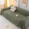 Shu Cotton Velvet Winter Jacquard Sofa Cushion Simple Modern Sofa Cover All-Inclusive Universal Cover Cloth