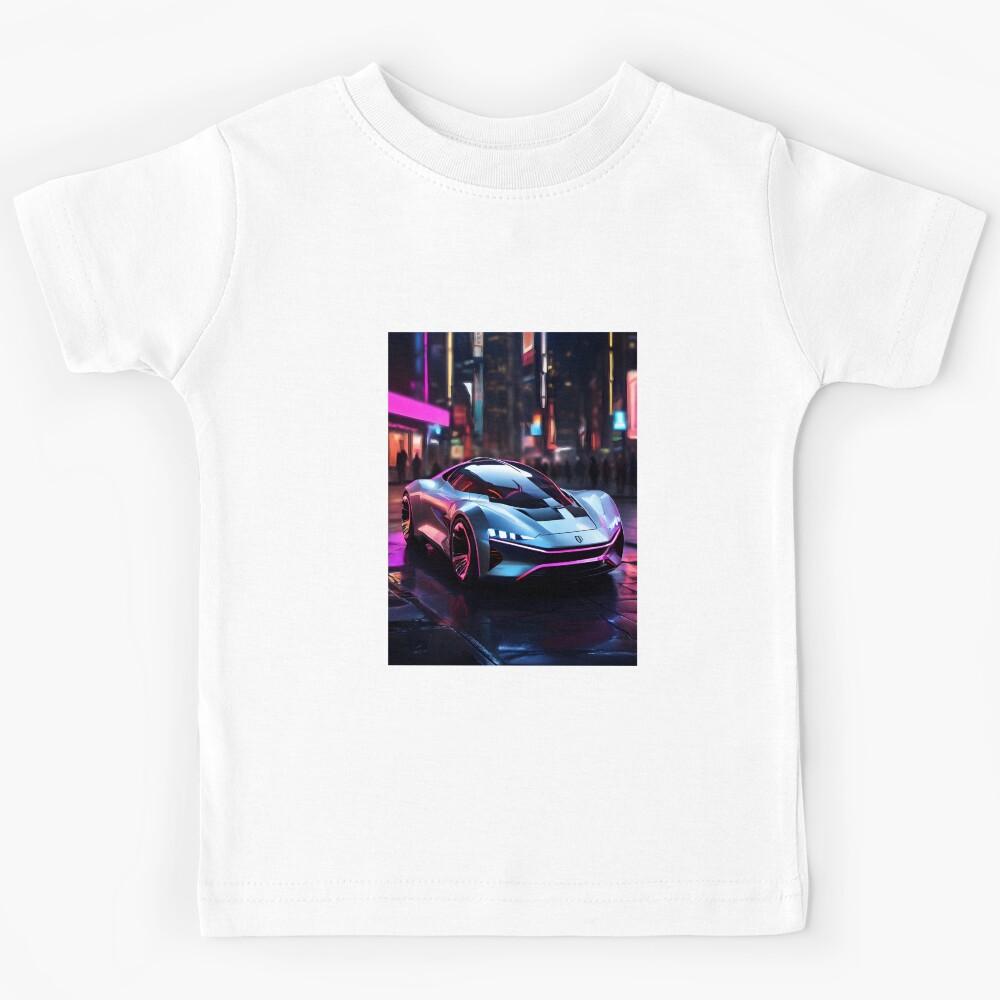 Neon Car Kids T-Shirt 140