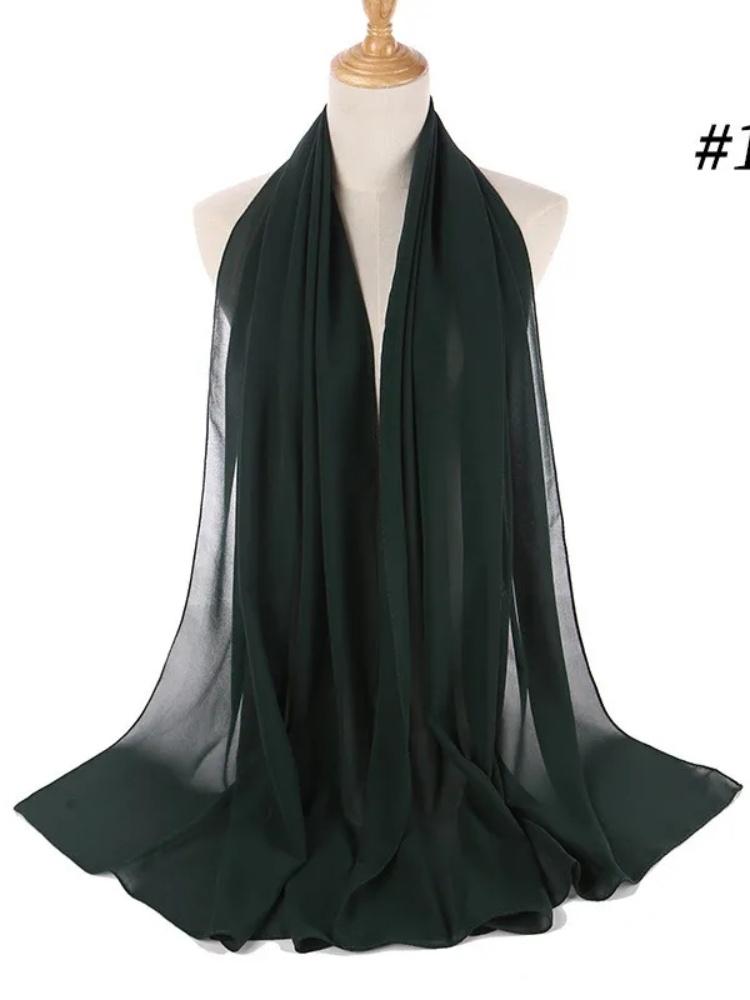 70*180cm bubble chiffon muslim headscarf for women solid color hijab scarf shawls and wraps hijab femme musulman kopftuch