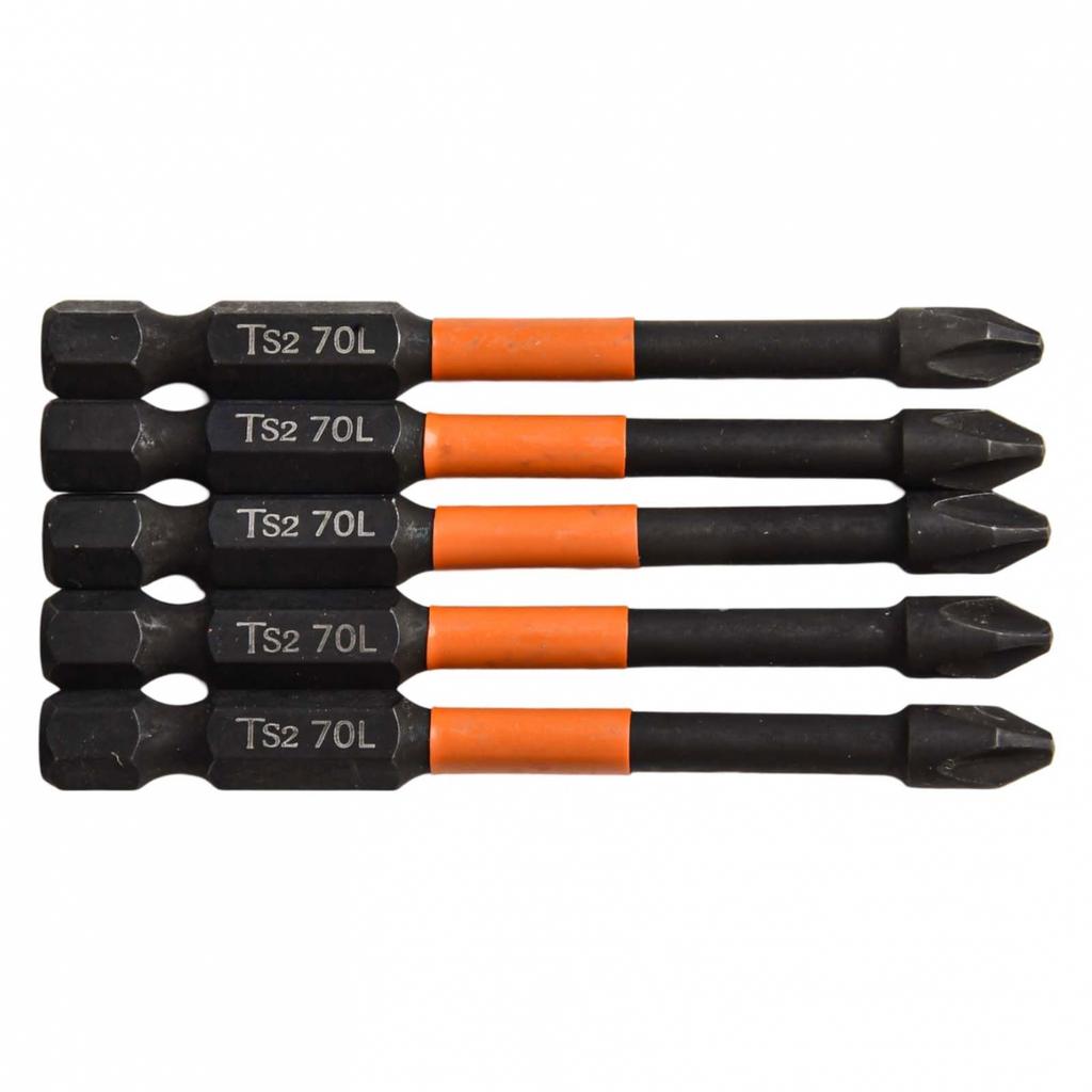 Screwdriver Bit 5 Pcs 62HRC Alloy Steel Cross Screwdriver