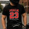 Motorfiets Psalm 23 Bedruikt T-shirt Katoen Zomer Korte Mouwen Casual T-shirt Mannen Vrouwen Streetwear