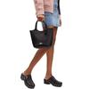 Coach Hanna 18 Magnetic Snap Double-Sided Leather Bucket Bag Women Bags Gold Black CR168-IMBLK