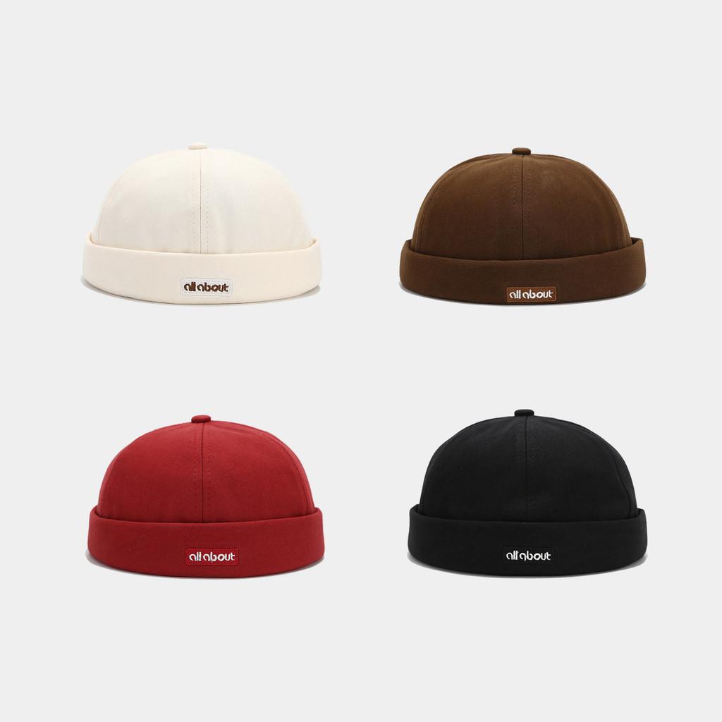 Herren Sommer Kappe ohne Schirm mit Buchstabenstickerei Design für Streetwear und Sonnenschutz