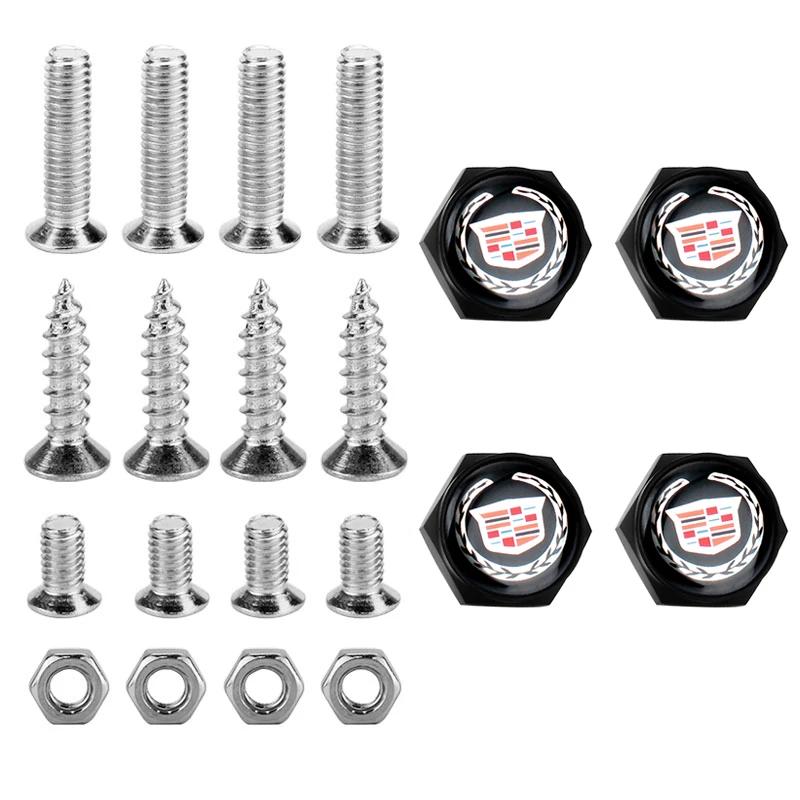 

Значок автомобиля Болты для номерного знака Металлические Винты Гайки для Cadillac ATS BLS CT4 CTS EXT SLR SRX XLR XT5 Escalade Deville DTS Tiburon чёрный