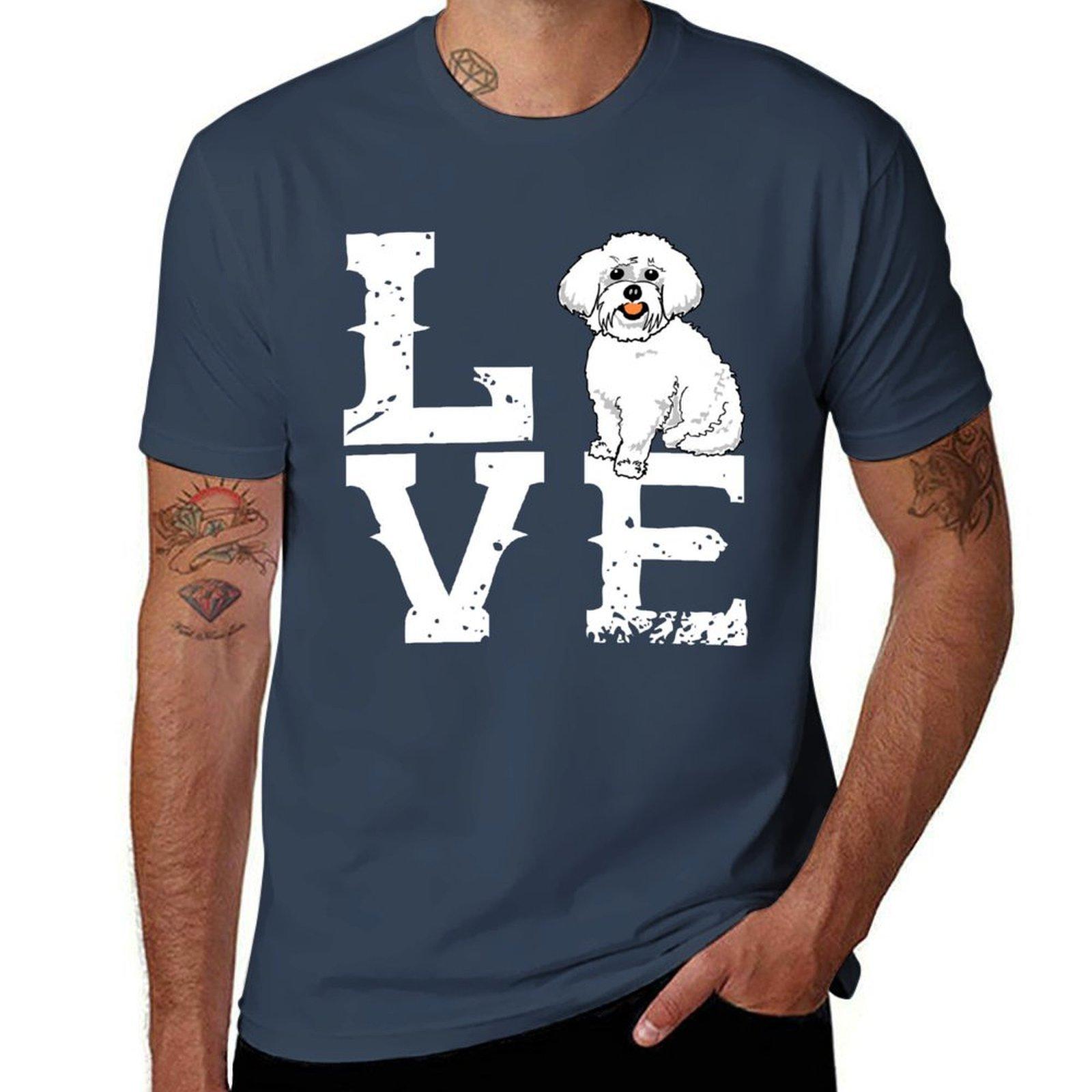 Maltese Funny Dog Lover Tshirt Casual Loose Daily Wear Tshirt S