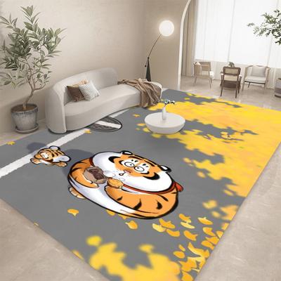 Cute Fat Tiger Cartoon Bedroom Carpet Living Room Decoration Sofa Carpet Children's Game Mat Bedhead Carpet Desk Corridor Mat