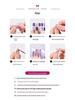 Sommer Gel Nagelsticker: Phototherapie, UV-Rouge, Halbfertiges Design