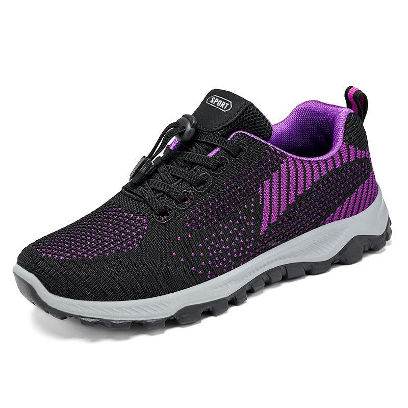 Walking Shoes Women's Spring New Middle-aged and Old Soft-soled Running Shoes Couple Breathable Sports Shoes Gifts Travel Shoes