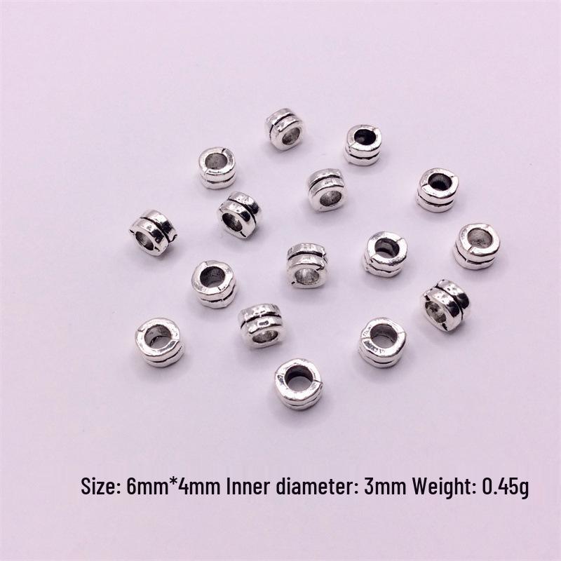 Tibetan Silver Beaded Spacer Beads for DIY Jewelry: Bracelet, Necklace, Hand String Accessories
