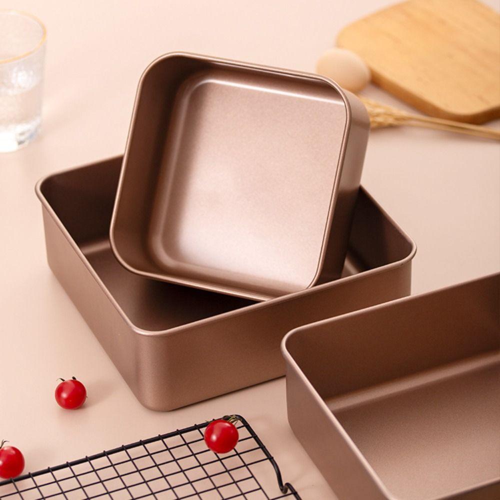 Carbon Steel Square Bread Baking Pan Non-Stick Baking Tray Pizza Bread Mold Kitchen