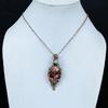 Tree of Life Kingman Red Mohave Copper Turquoise Pendant Copper Wire Wrapped Gemstone Jewelry Rainbow Moonstone Pendant Handmade Jewelry
