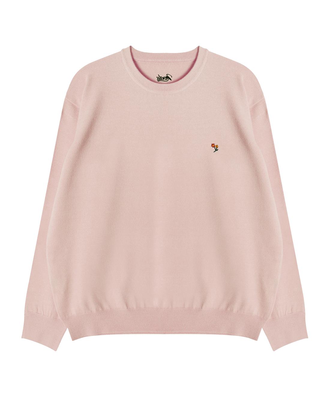 Nod You Signature Flower Soft Knit [Pink] L
