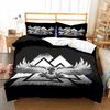 Viking Duvet Cover Set Viking Symbols Bedding Sets Scandinavian Folklore Motifs Northern Germanic Culture Celtic Comforter Cover