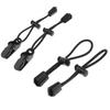 2Pcs 10cm Climbing Backpack Hiking Fixing Elastic Cord,Running Number Clip Buckle