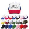 High Quality Breathable Men's Baseball Mesh Trucker Hat Solid Color Custom Logo 3D Puff Hip Hop Performance