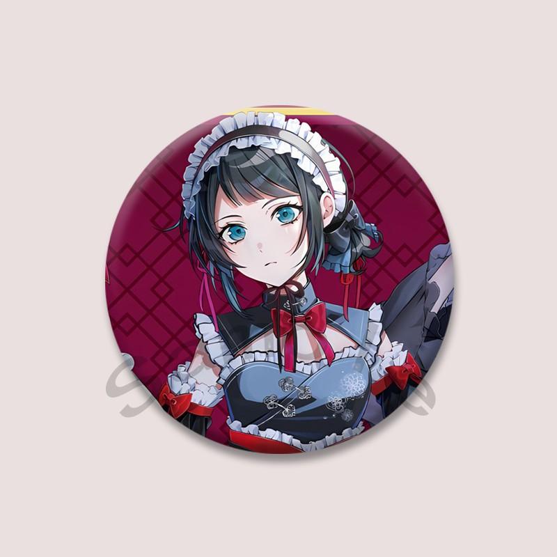Bang Dream Ave Mujica Cartoon Badge Anime Character Sakiko Togawa Uika Misumi Lapel Pins Kawaii Manga Brooch for Bag Decor Gifts