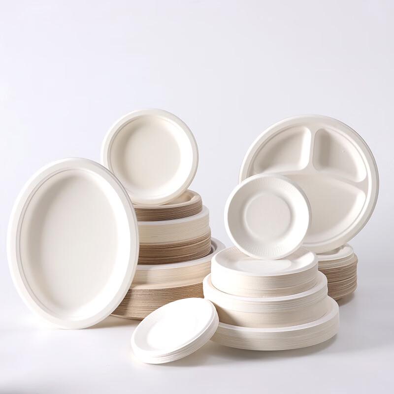 Degradable Thickened Disposable Paper Plates