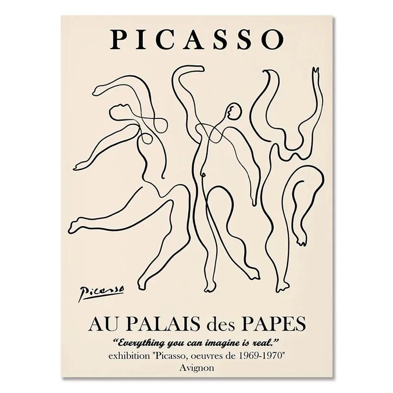 Matisse Abstract Girl Flower Wall Art Canvas Painting Picasso Nordic Posters and Prints Wall Pictures for Living Room Home Decor