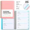 Libro Custode Password A6 Quaderno Login Internet Con Schede Alfabetizzate Software Gestione Password Licenza Organizzatore Account