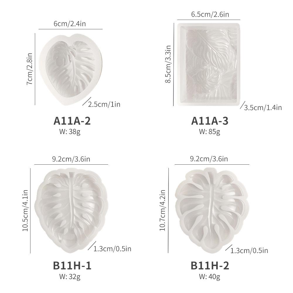 Turtle Backed Bamboo Leaves Silicone Mold for Handmade Secure Soap Resin Crafts DIY Botanical Artisan Creative Design Clay Mold