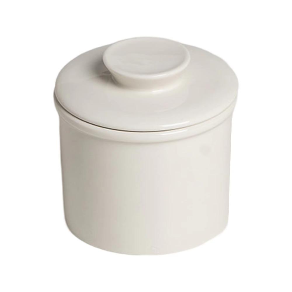 Sealed French Butter Crock Ceramic Butter Keeper Simple Butter Storage Container Cheese белый 1380₽