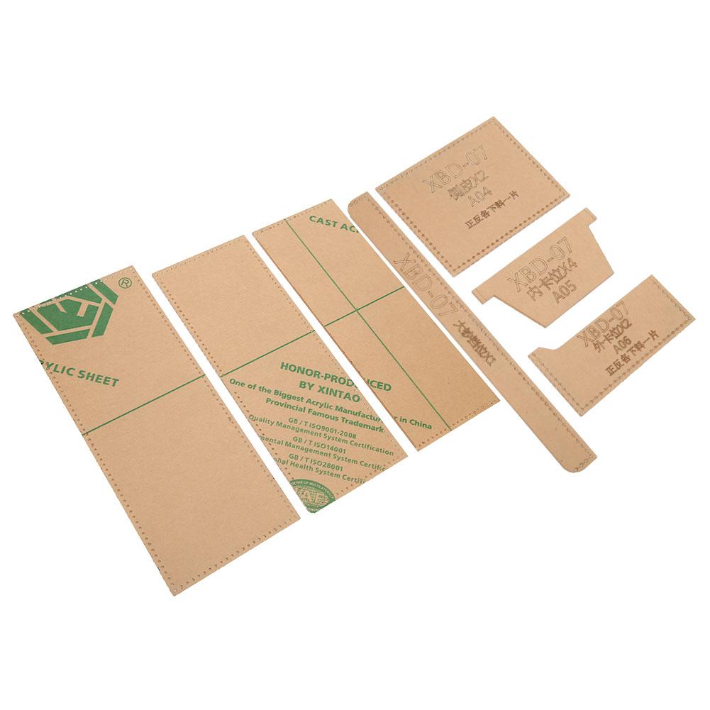 

Акриловый шаблон кошелька Прозрачный Ручной DIY Модель кожаного кошелька для короткого кошелька