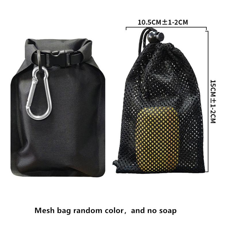

Waterproof Portable Soap Bar Case Quick Dry Leakproof Travel Soap Bag Standard Size Foldable Toiletry Container чёрный