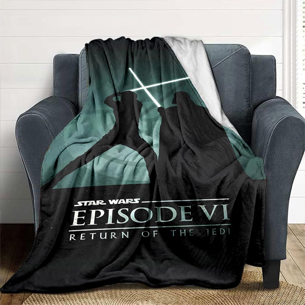 Star Wars Blanket Warmthful Decor Perfect for Picnics Bed Livingroom for All Occasions Digital Print Suitable for Gifting Relatives and Friends