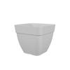 ARTEVASI Pot de fleurs carré CAPRI CAMPANA - Plastique - Blanc - L 36,5 x P 33,5 H 36,5 cm