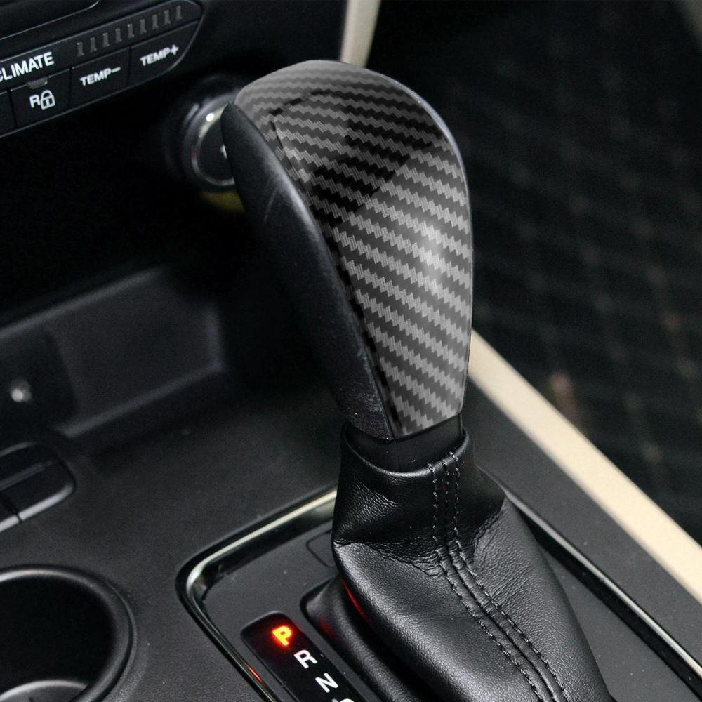 Carbon Fiber Abs Gear Shift Knob Cover Trim Sticker Ford Blue