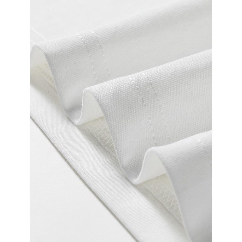 European Size Childrens Round-neck Short-sleeved T-shirt with Purple Bowknot and Floral Pattern Print